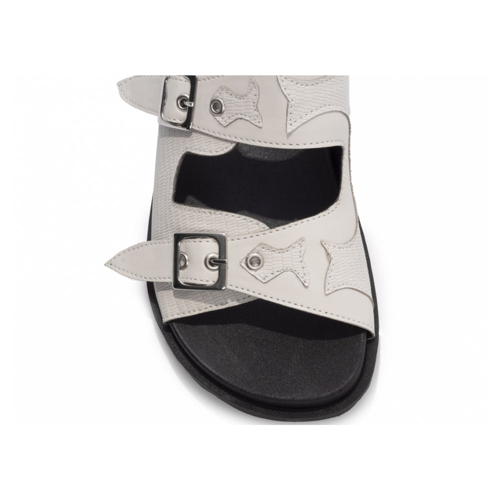 Papete Birken Croco Branca - Casa Vitrine