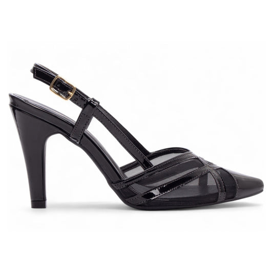 Scarpin slingback preto