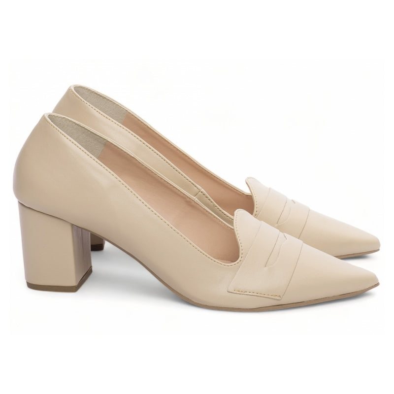 Scarpin Sleep Mocassim Nude - Casa Vitrine