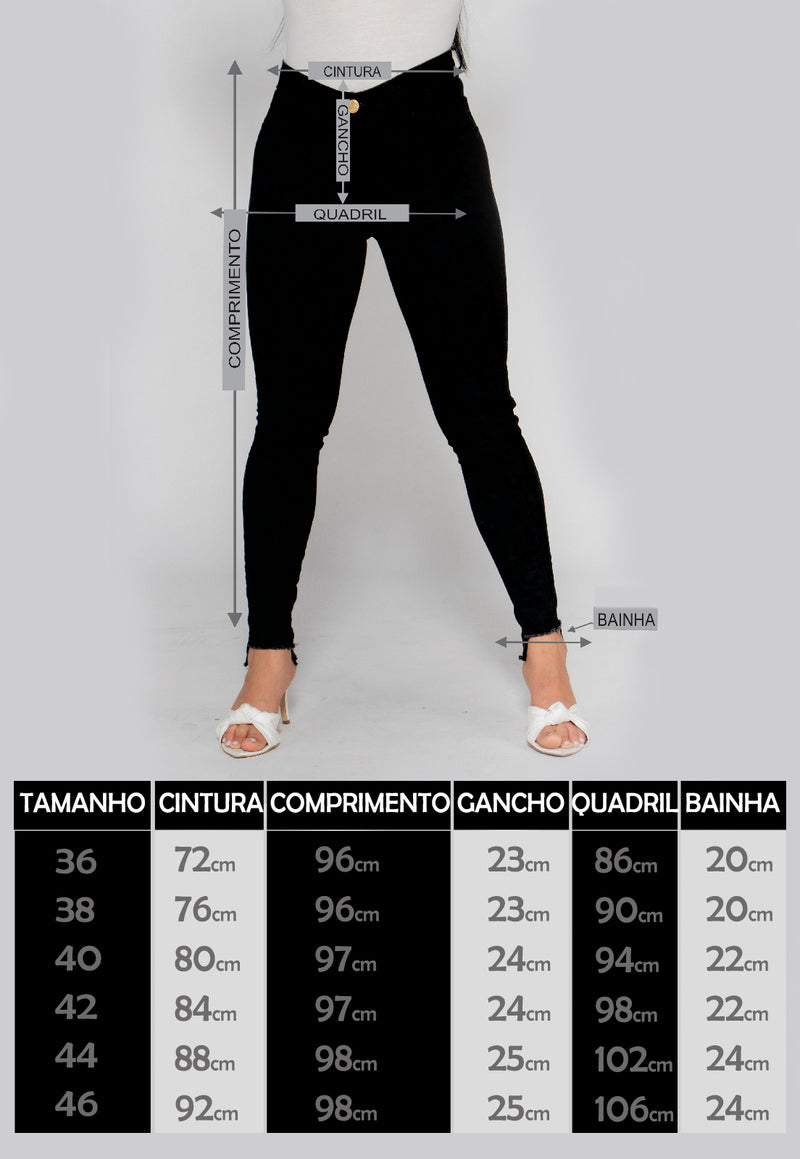 Calça Skinny Preto Bella