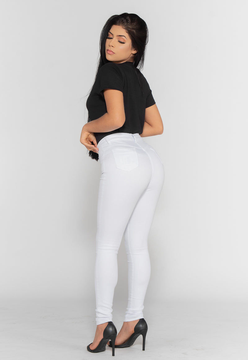 Calça Skinny Branco Bella