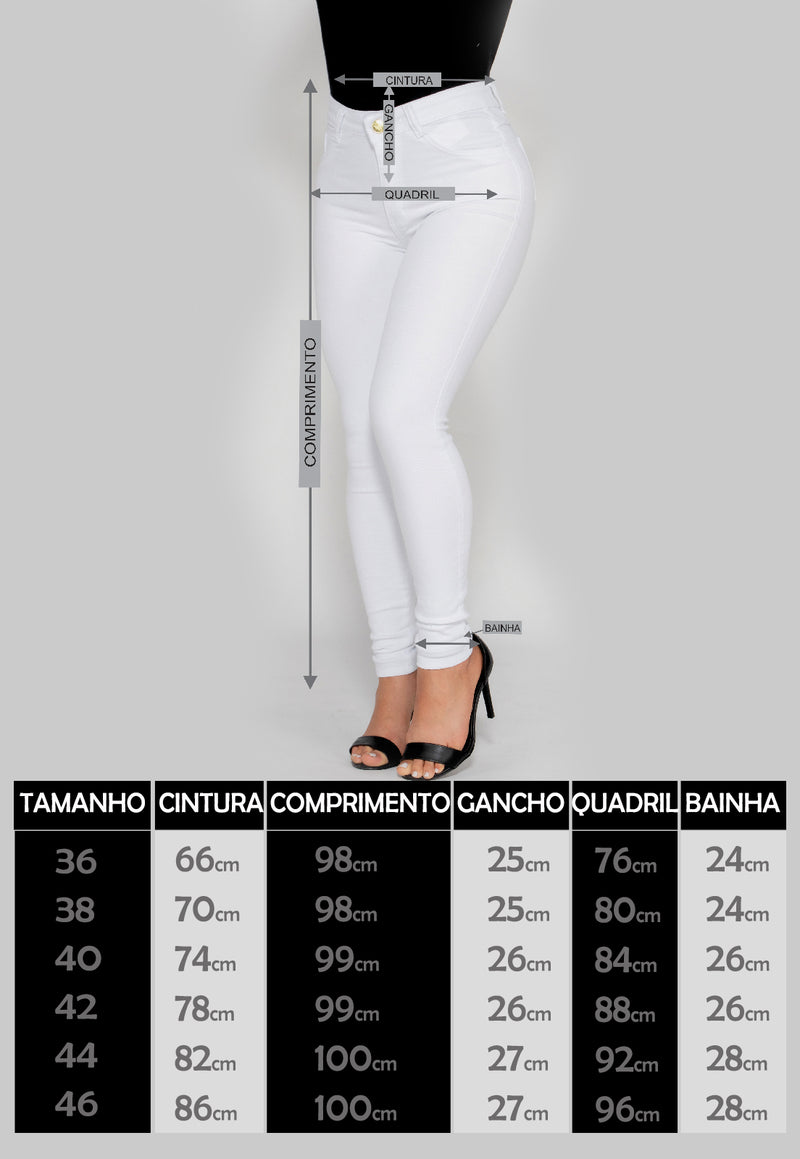 Calça Skinny Branco Bella