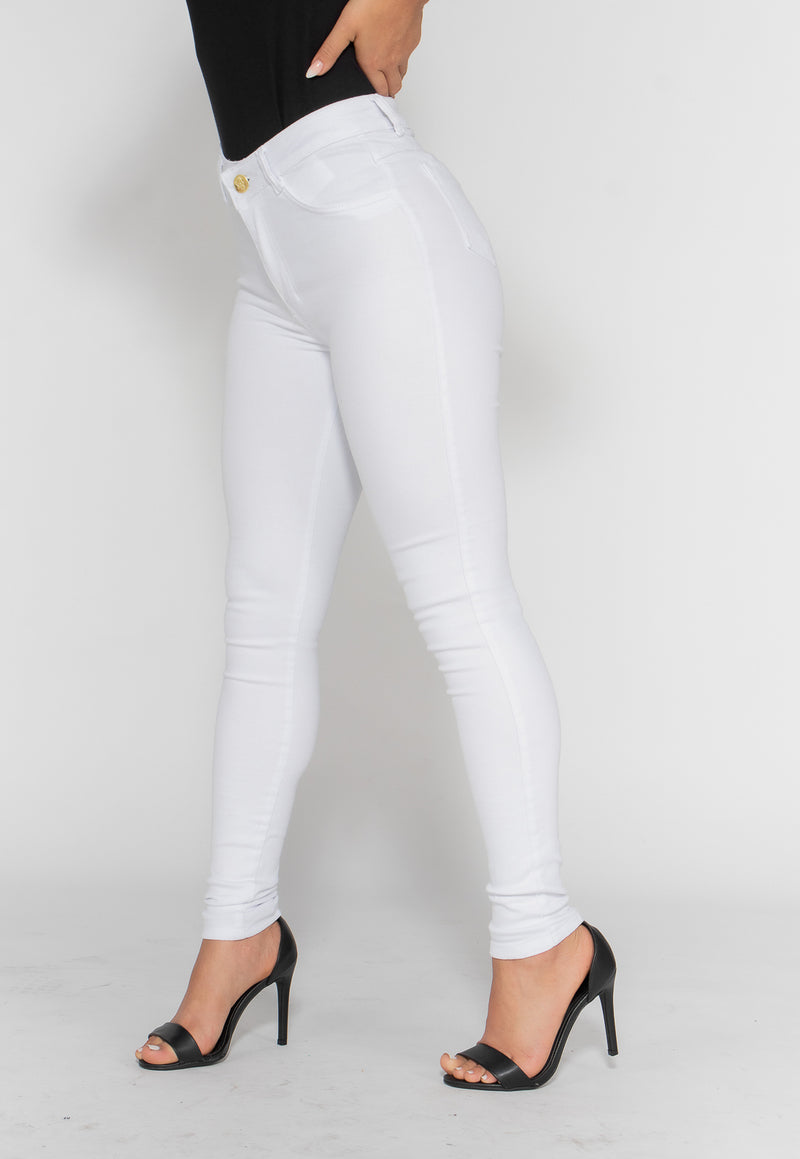 Calça Skinny Branco Bella