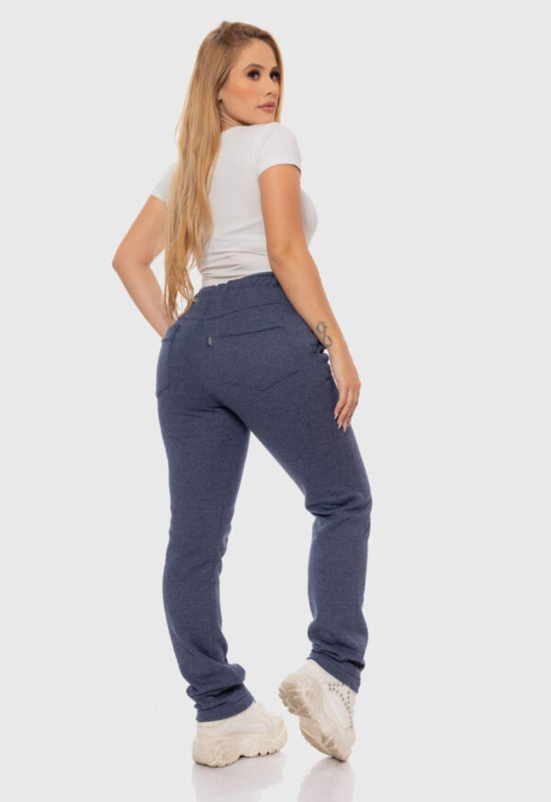 Calça Mescla Azul Moletom