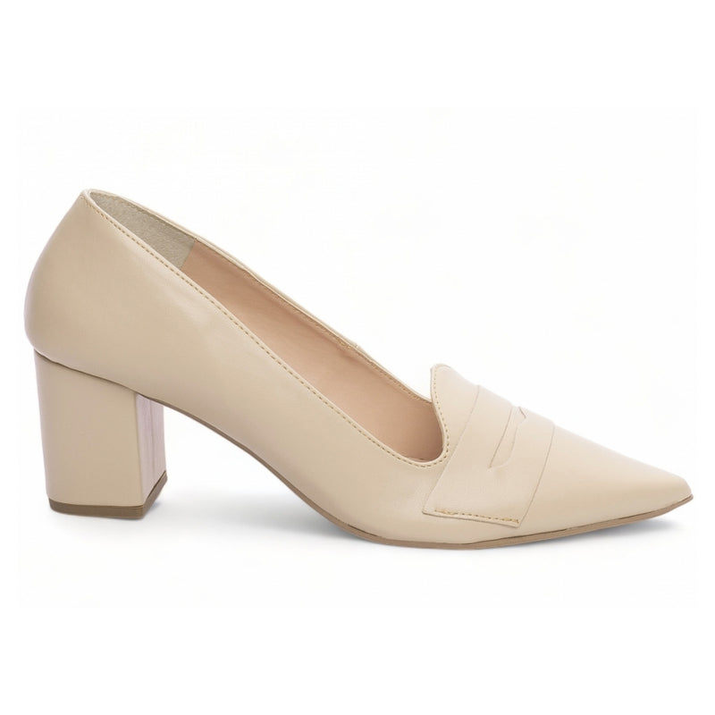 Scarpin Sleep Mocassim Nude - Casa Vitrine