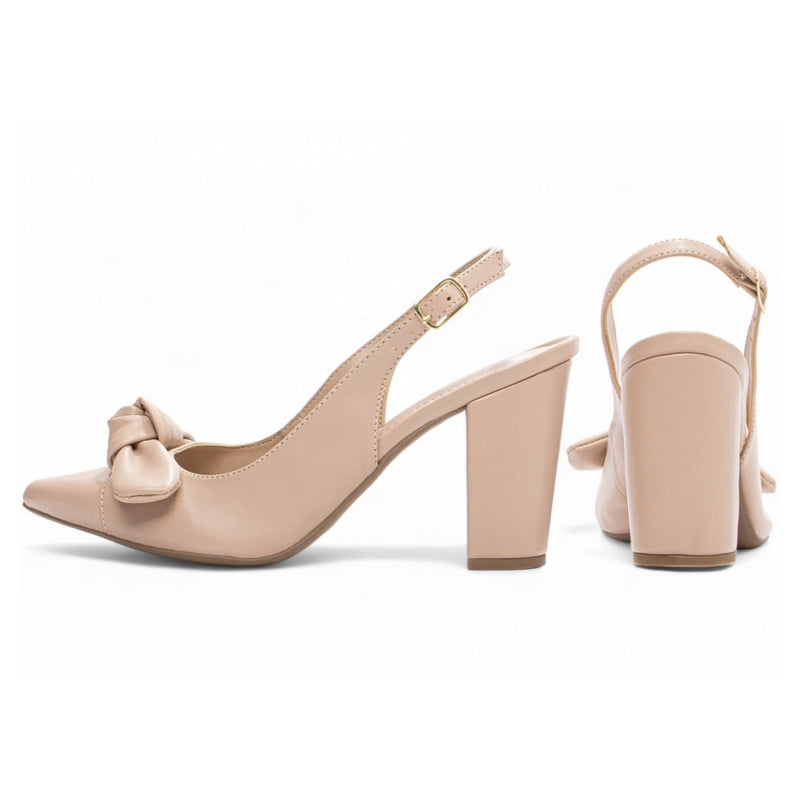 Scarpin SlingBack Nude - Casa Vitrine