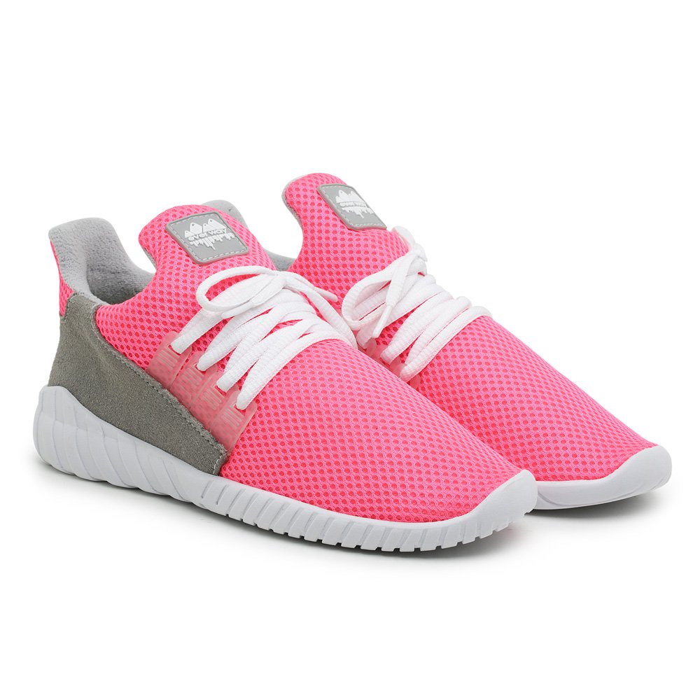 Tênis Caminhada Feminino Confortável Pink - Casa Vitrine