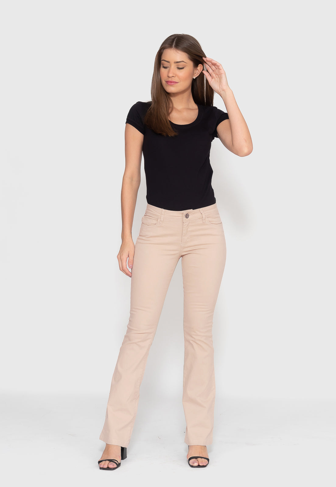 Calça Flare Nude - Casa Vitrine