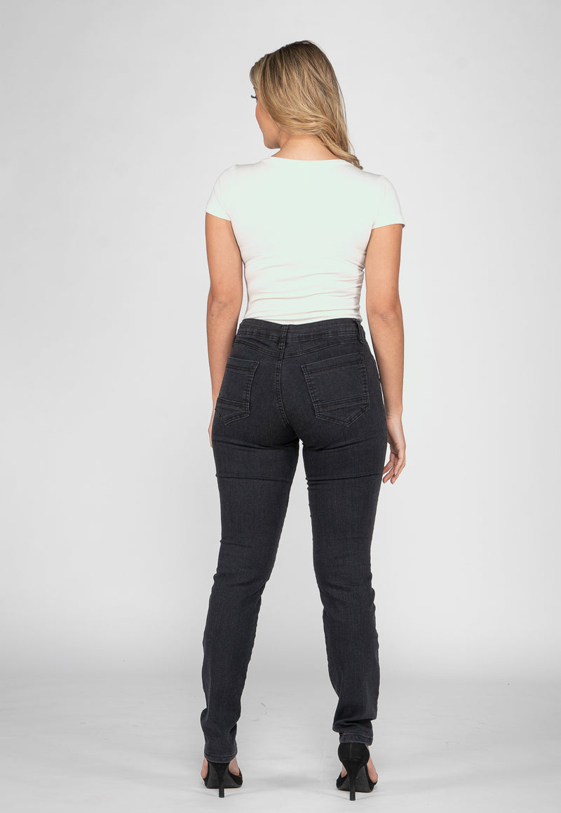 Calça Jeans Preta Bella - Casa Vitrine