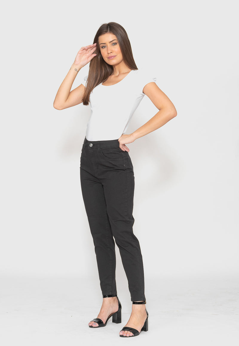 Calça Skinny Preto Cintura Alta - Casa Vitrine