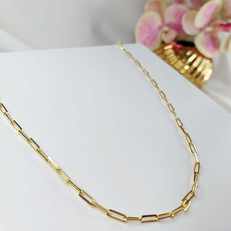 Colar Corrente Cartier 1.0 Folheado Em Ouro18k - Casa Vitrine