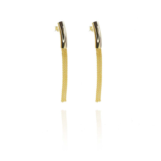 Brinco Fio Grosso Trabalhado Folheado A Ouro 18k - Casa Vitrine