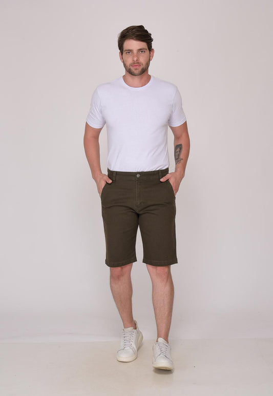 Bermuda Masculina Sarja Verde
