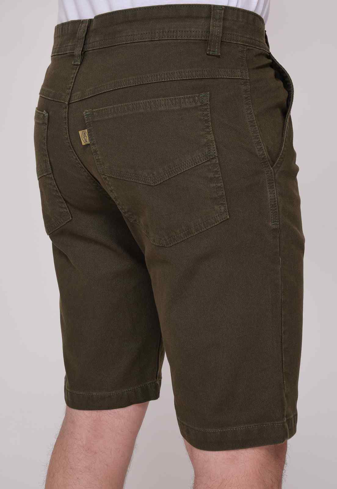 Bermuda Masculina Sarja Verde