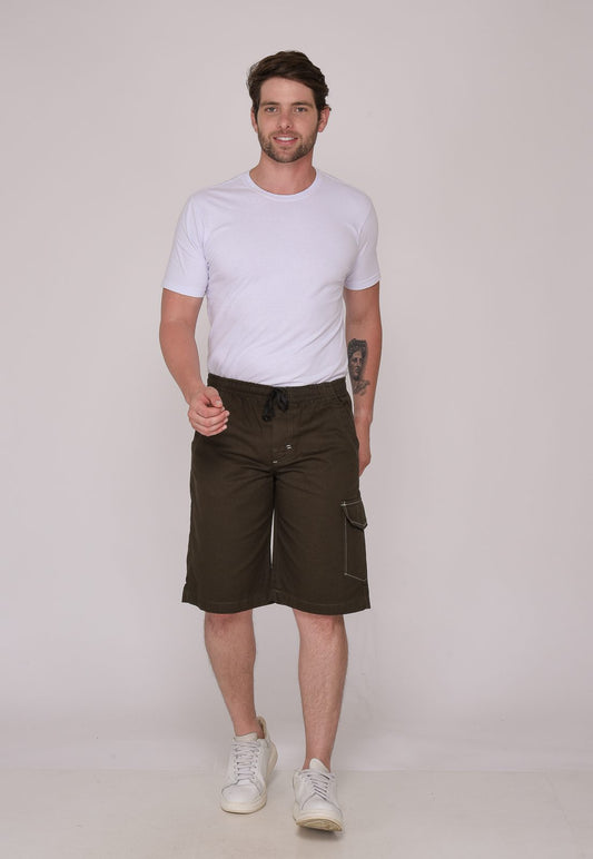 Bermuda masculina verde selva