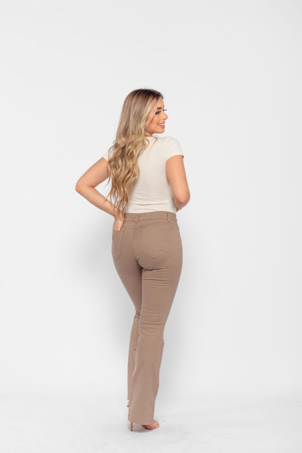 Calça Flare Bege Bella - Casa Vitrine