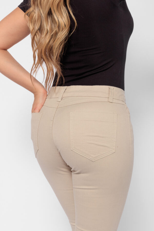 Calça Bege Claro Skinny Bella - Casa Vitrine