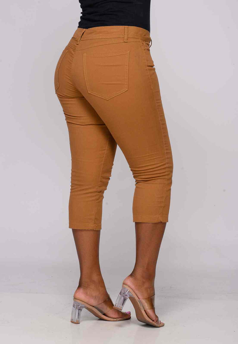 Calça Caramelo Capri Feminina