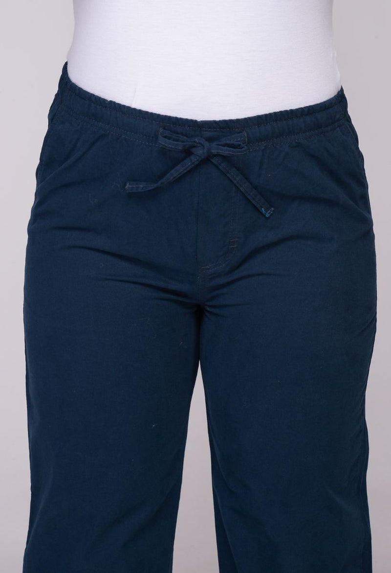 Calça Feminina Elástico Azul Marinho