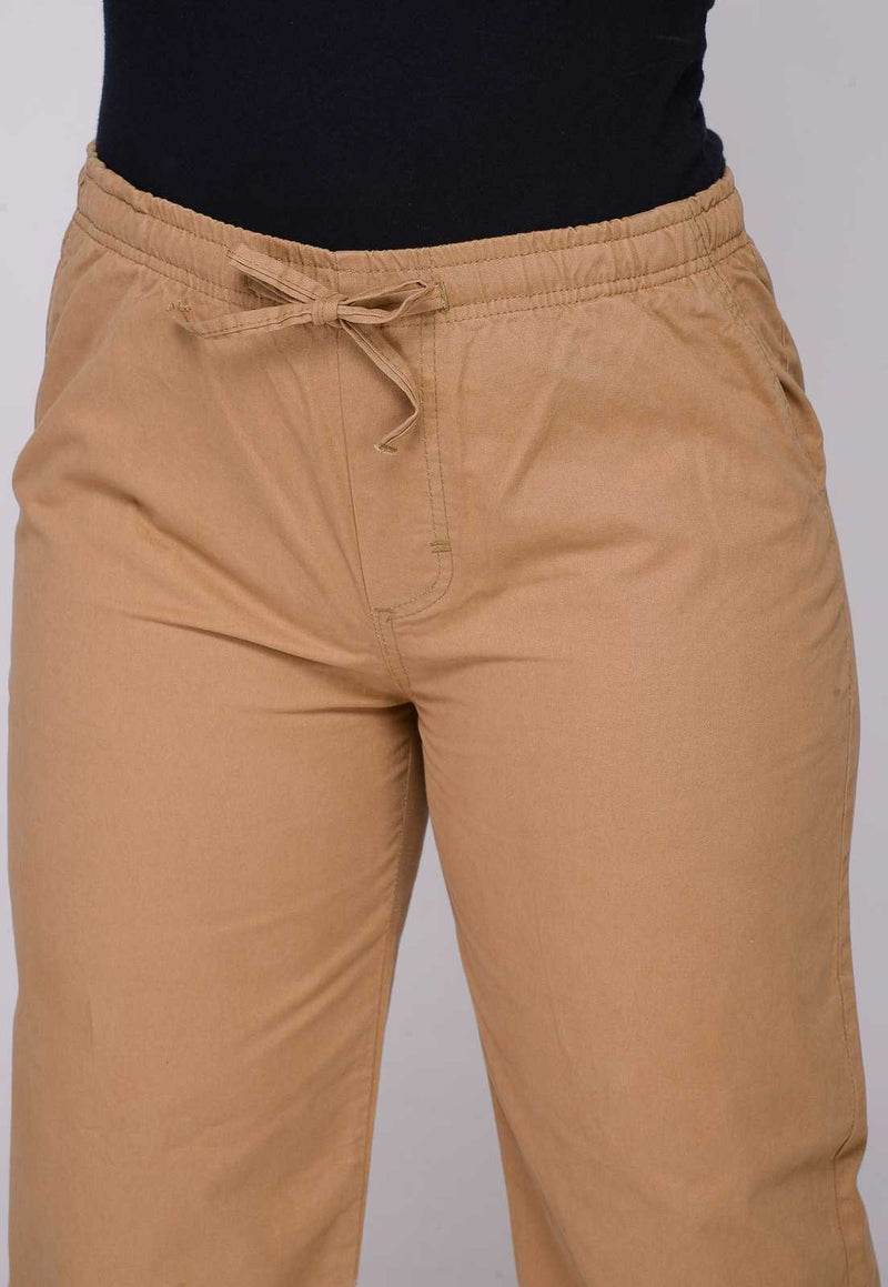 Calça Feminina Elástico Caki