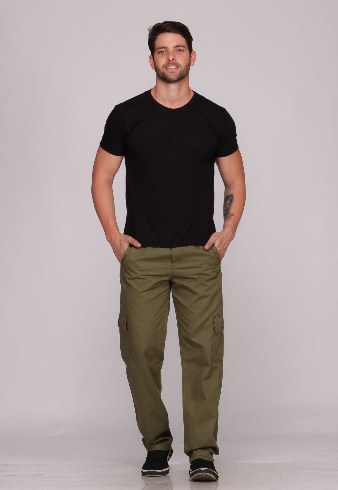 Calça Sarja verde masculina