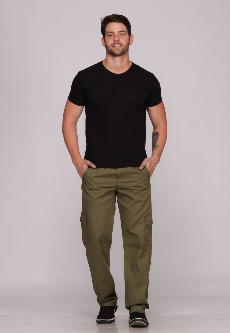 Calça Sarja verde masculina