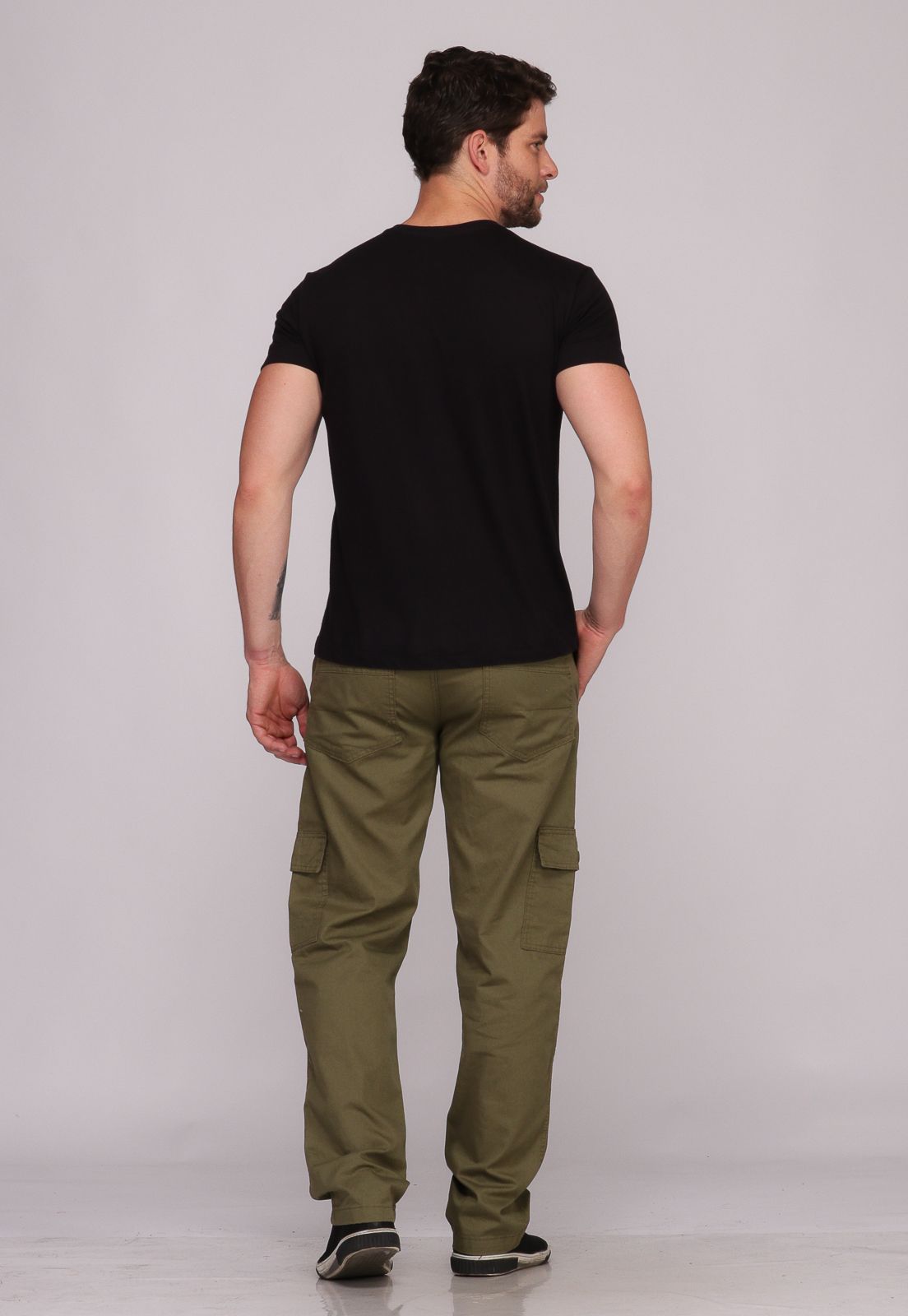 Calça Sarja verde masculina