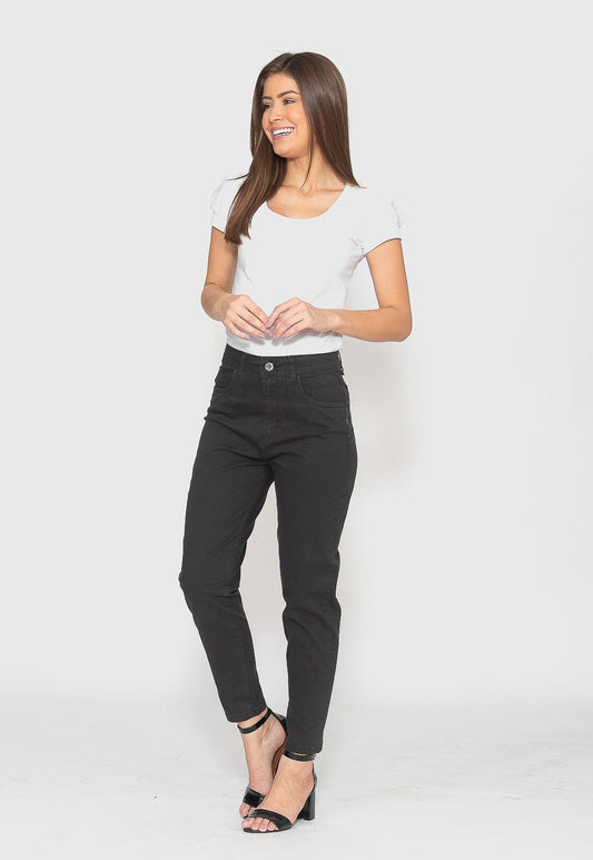 Calça Skinny Preto Cintura Alta
