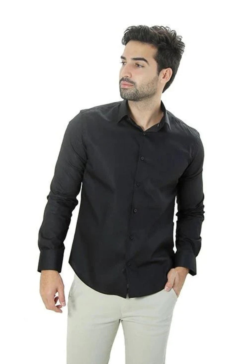 Camisa manga longa comfort básica