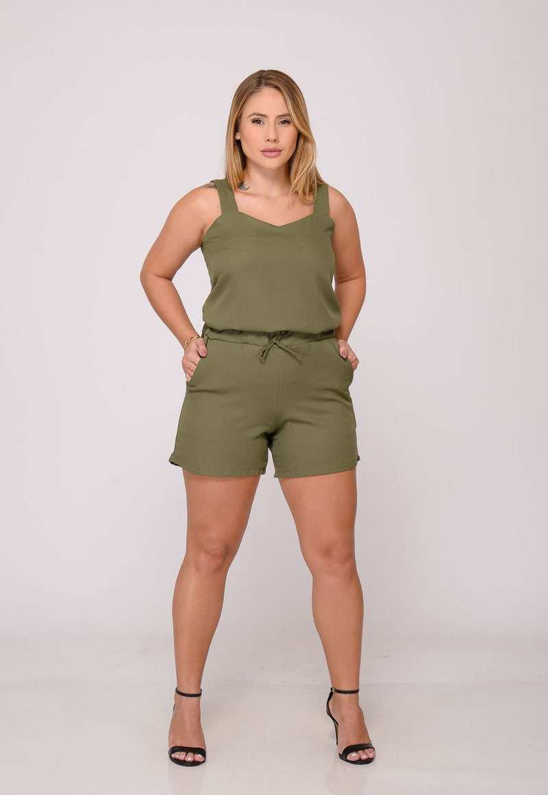 Conjunto Feminino Army Green