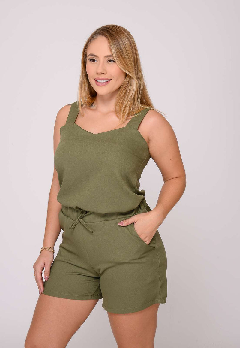 Conjunto Feminino Army Green