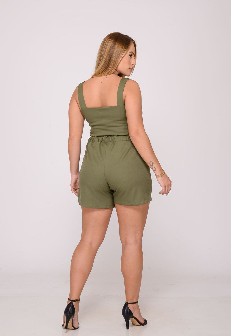 Conjunto Feminino Army Green