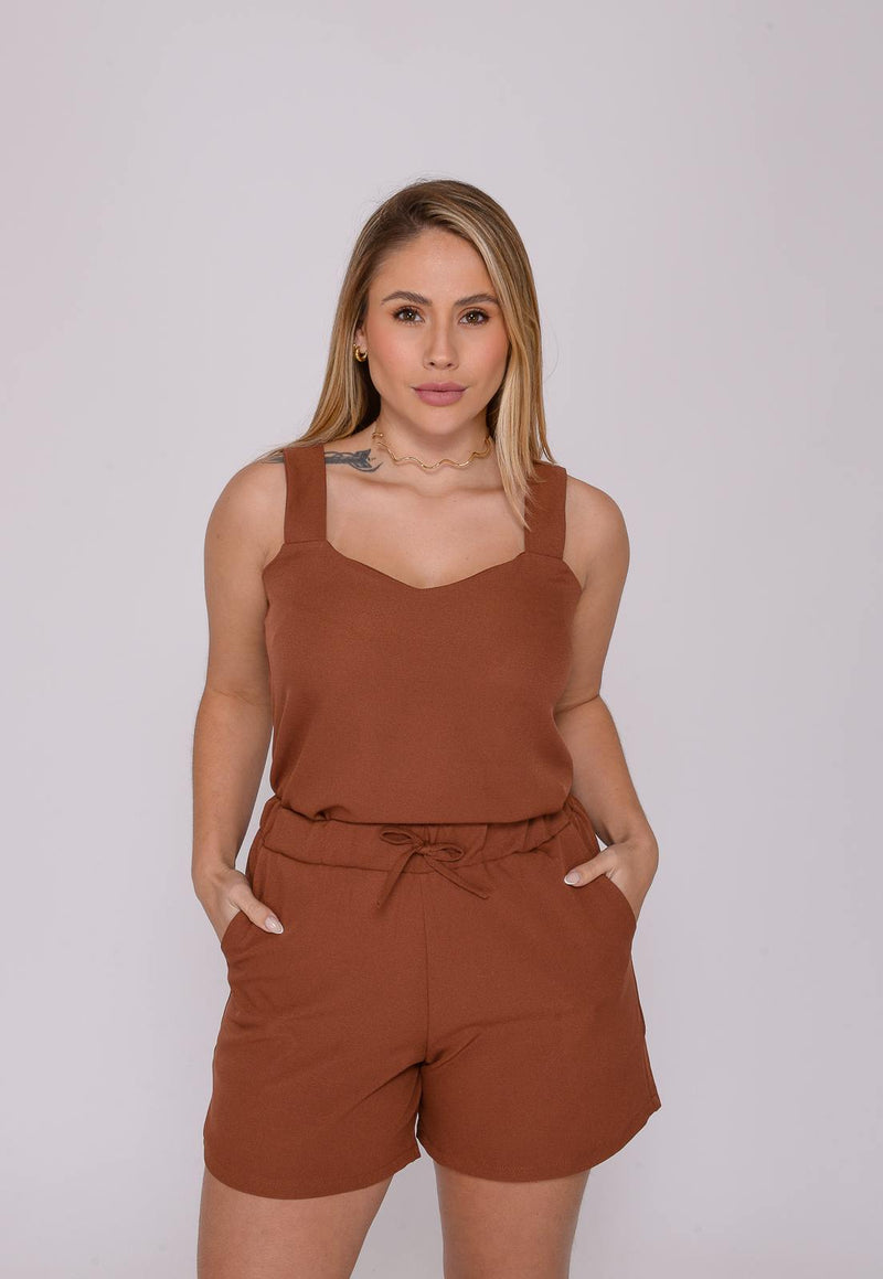 Conjunto Feminino Brown