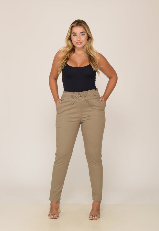 Calça Feminina Bege Escuro