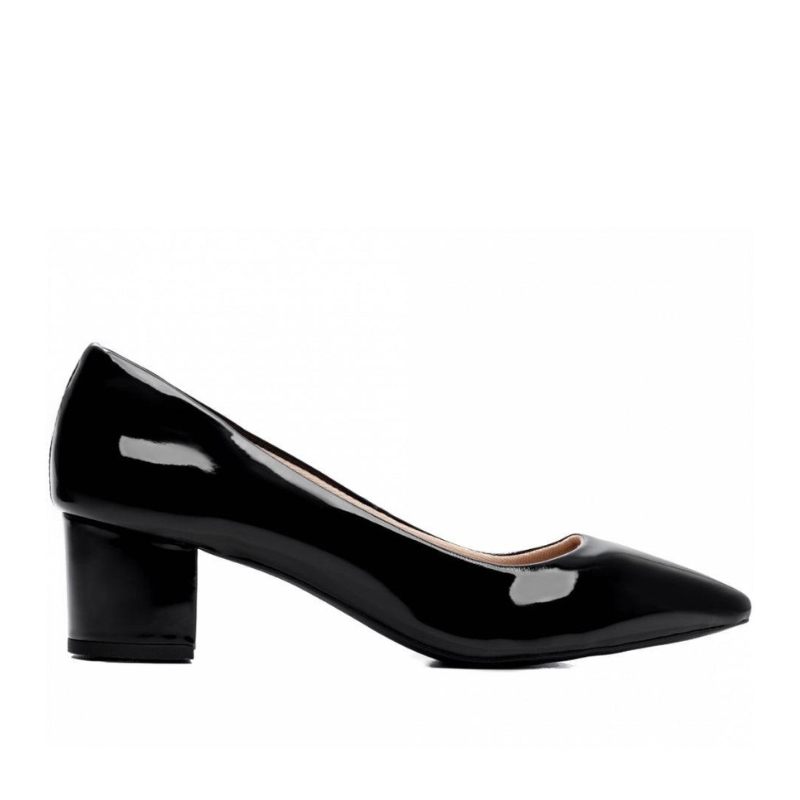 Scarpin Confort Verniz Preto