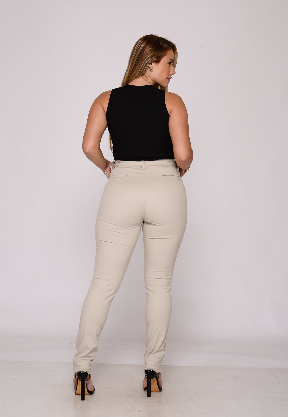 Calça Feminina Bege Claro