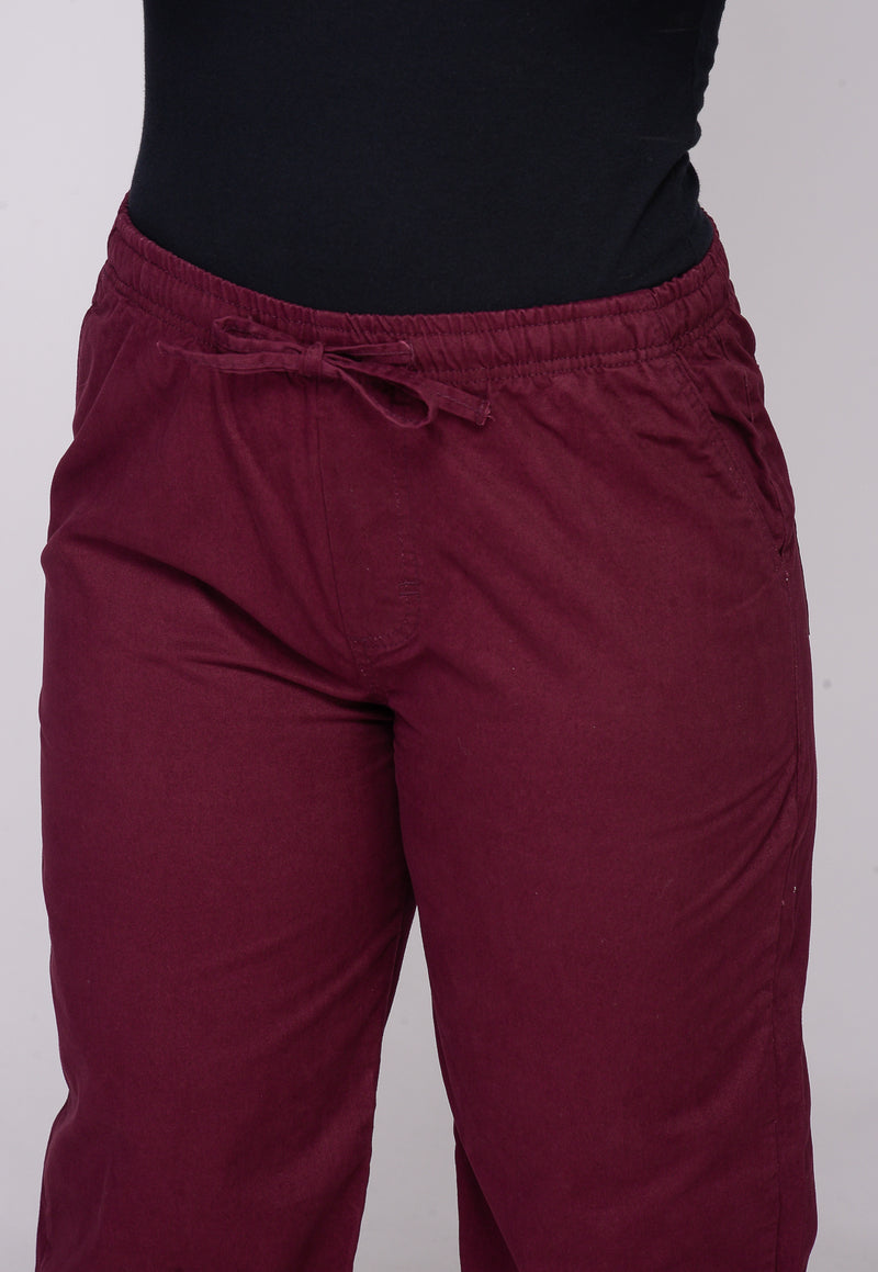 Calça Feminina Elástico Marsala