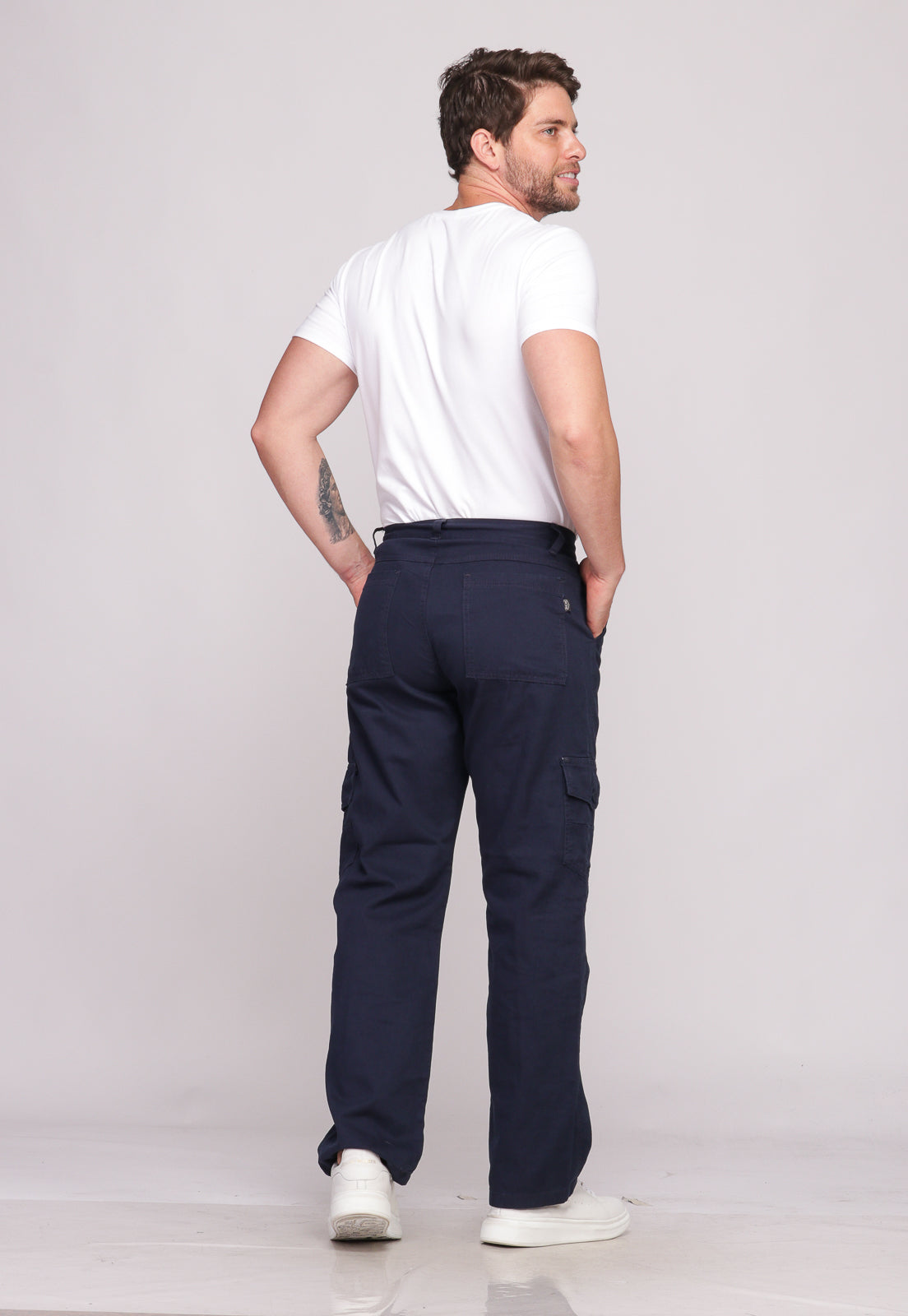 Calça Cargo Masculina Azul Marinho