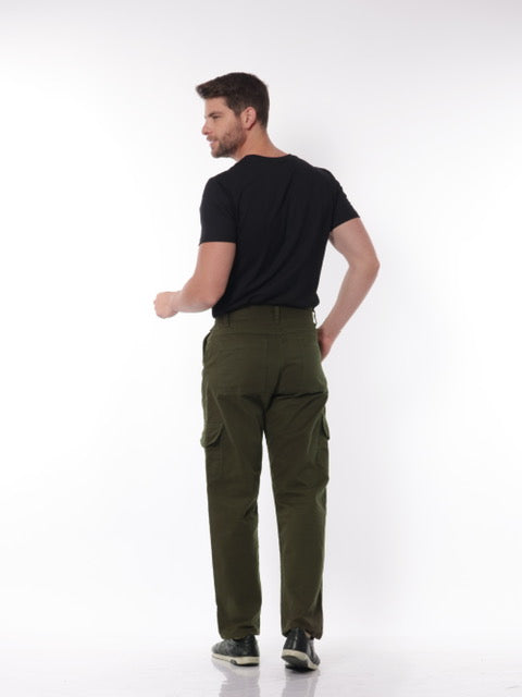 Calça Masculina Sarja Verde Militar