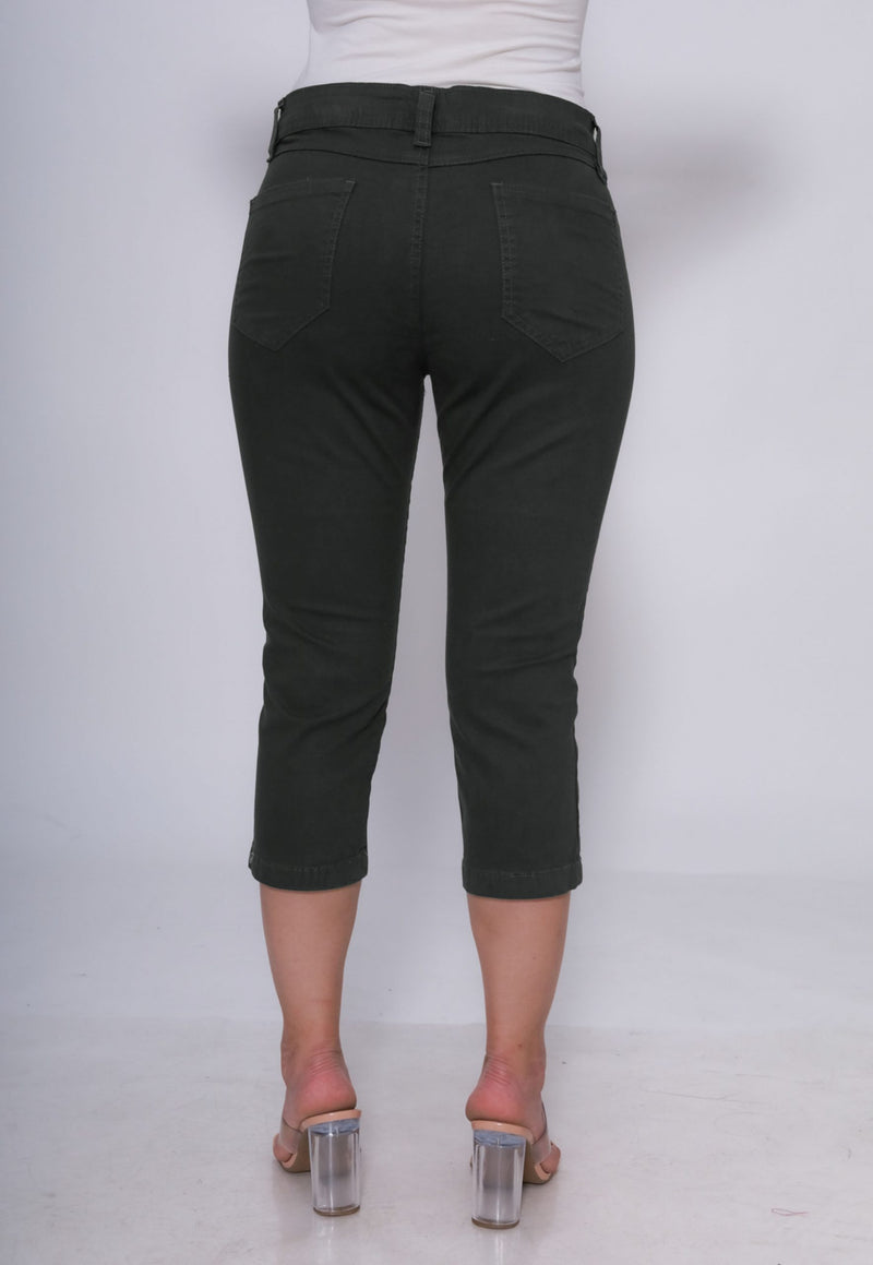 Calça Verde Capri Feminina - Casa Vitrine