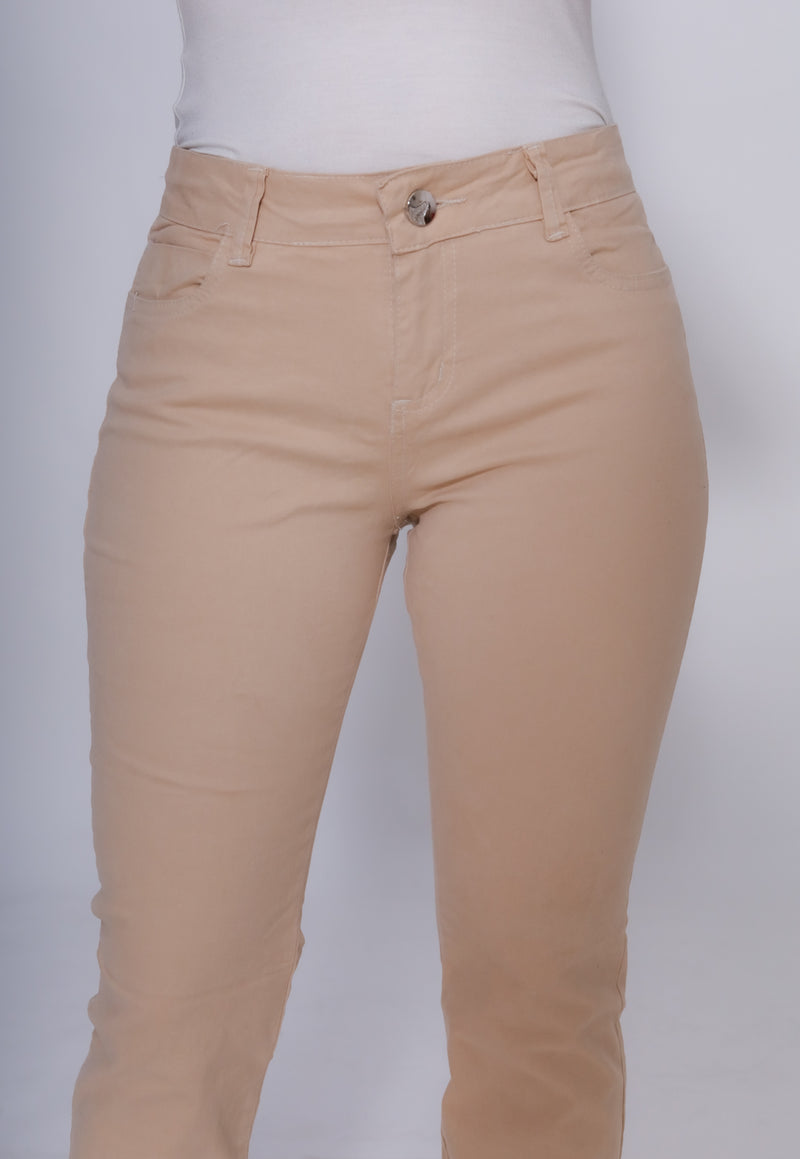 Calça Creme Claro Skinny - Casa Vitrine