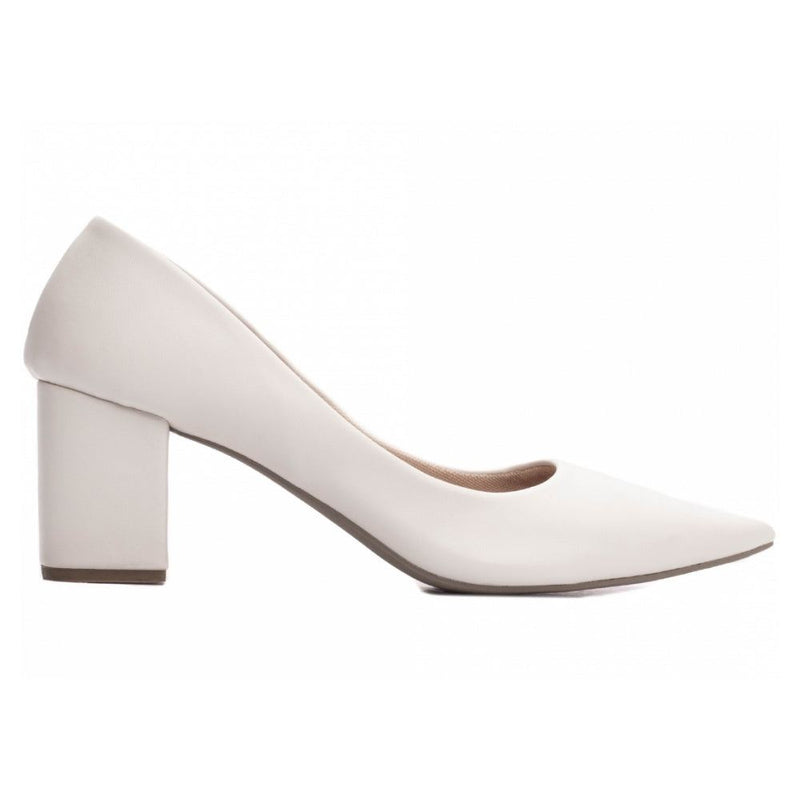 Scarpin Branco Bloco