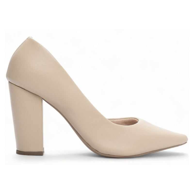 Scarpin Nude Lado Aberto