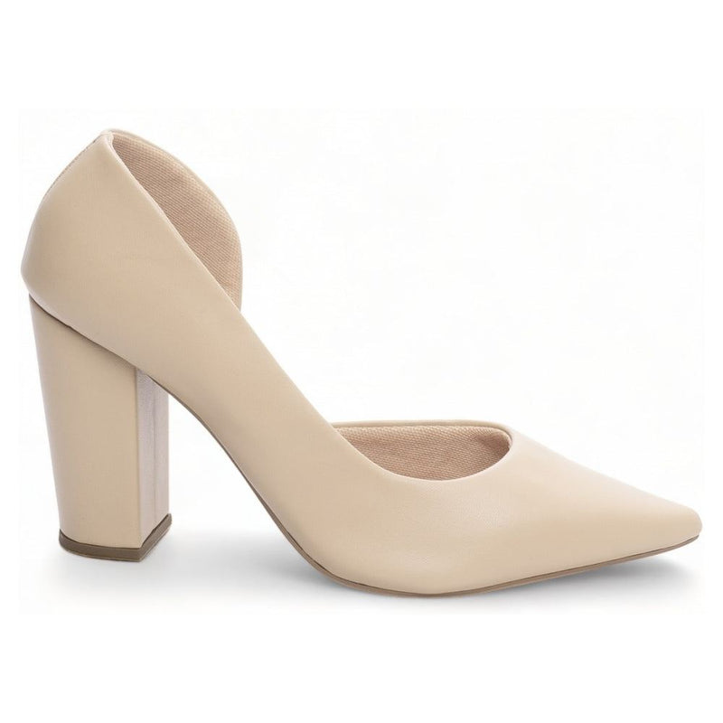 Scarpin Nude Lado Aberto