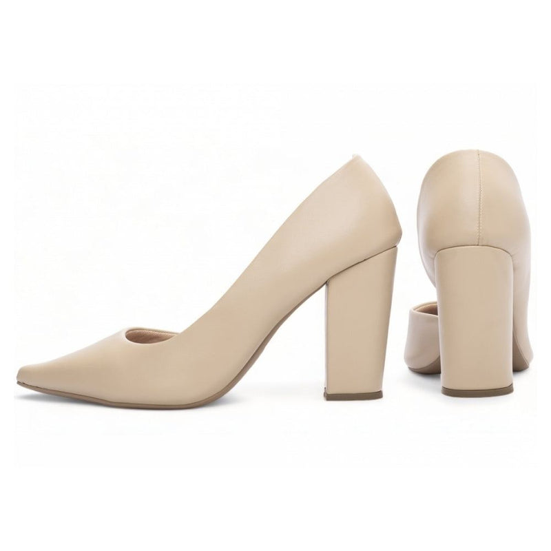 Scarpin Nude Lado Aberto