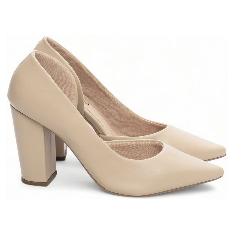 Scarpin Nude Lado Aberto