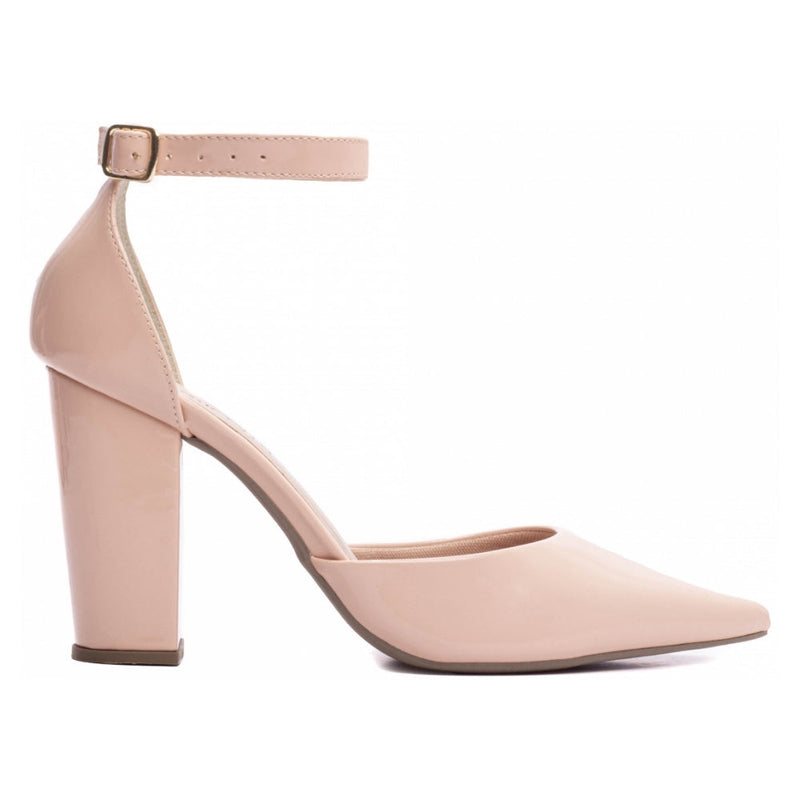 Scarpin Nude Salto Bloco