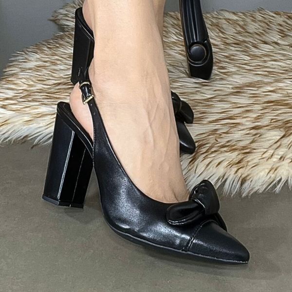 Scarpin SlingBack Preto