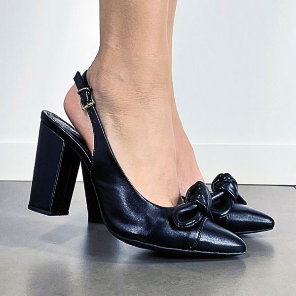 Scarpin SlingBack Preto