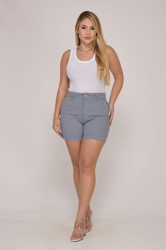 Shorts Feminino Azul Céu